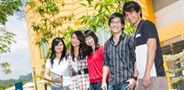 Group of students outside.