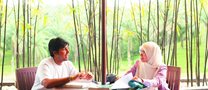 Students talking