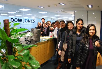 MBA study tour participants at Dow Jones Consulting, Shanghai