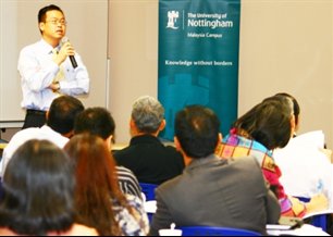 A speaker at the CSR conference