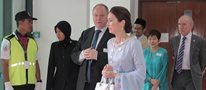 Royal visit at UNMC's building naming ceremony