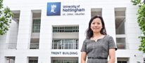 Woman wildlife scientist at University of Nottingham Malaysia