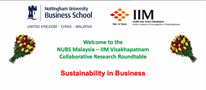 Inaugural research roundtable between NUBS Malaysia ICCSR and IIM Visakhapatnam