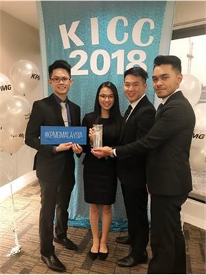 The UNMC team at the KPMG International Case Competition 2018 National Finals