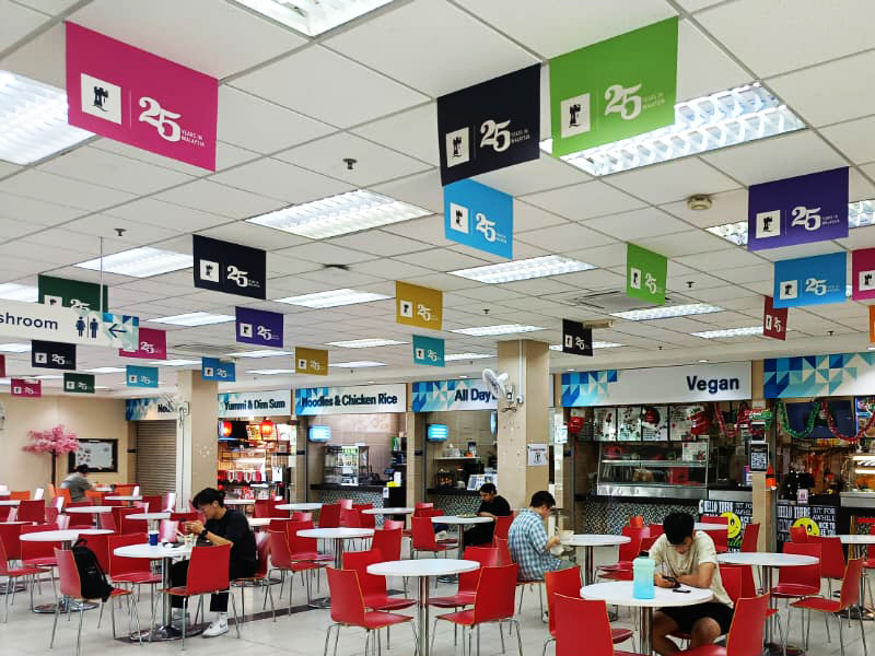 UNM cafe seating area
