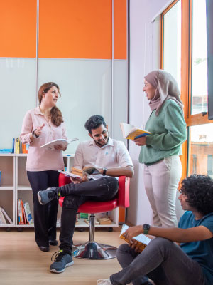 Study Abroad Programme - Students having discussion in classroom