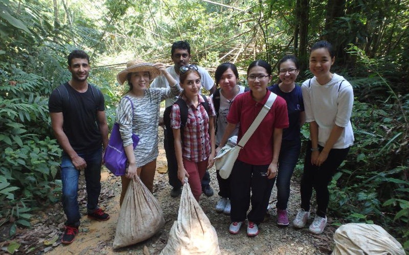 University of Nottingham Malaysia pharmacy students during outdoor learning activities