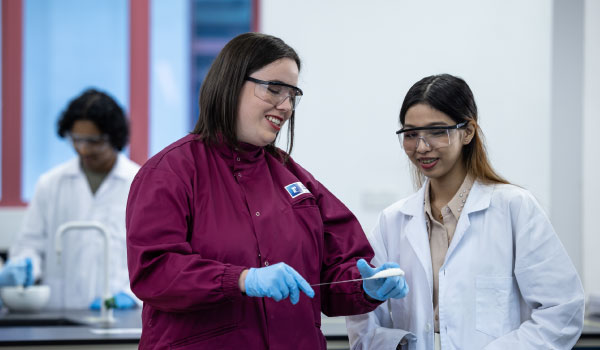 Students and researchers engaging in research activities at Nottingham Malaysia