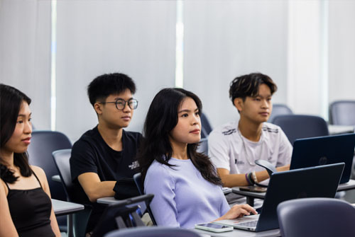 students inside the classroom listening