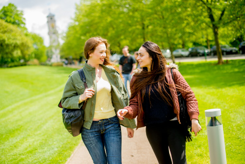 International students going to classes at University of Nottingham UK as part of exchange and transfer programmes