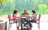 students sitting at table