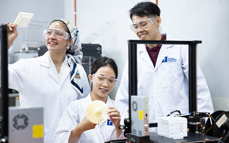 Group of Department of Mechanical, Materials, and Manufacturing Engineering Students